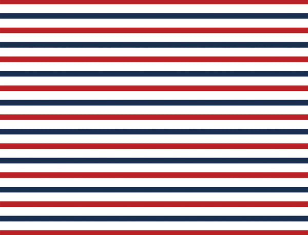 Boat Stripe Red Navy