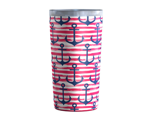 Anchors and Stripes Red Navy