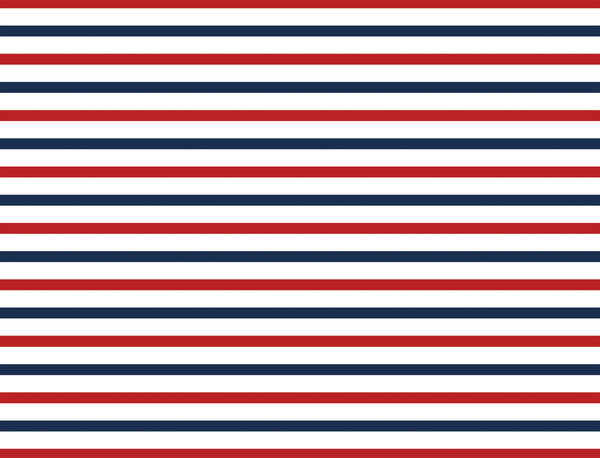 Boat Stripe Red Navy