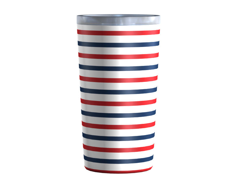 Boat Stripe Red Navy