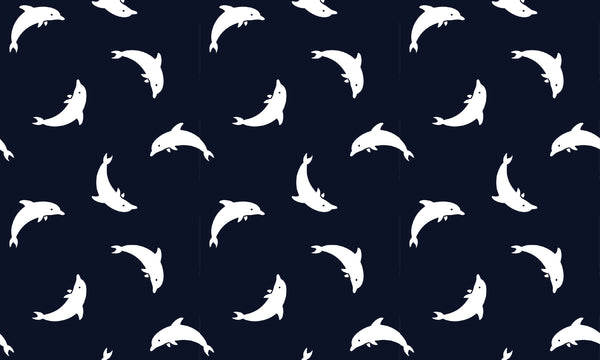 Dolphins Step White Navy