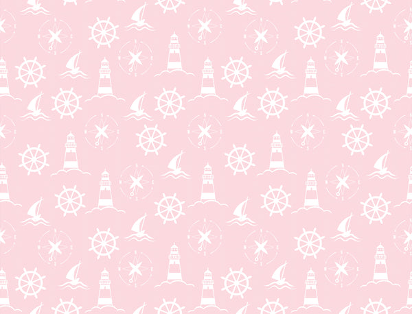 Nautical Step White Pink