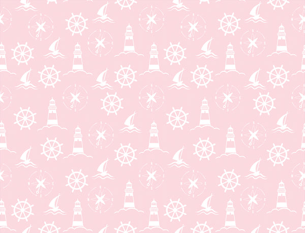Nautical Step White Pink