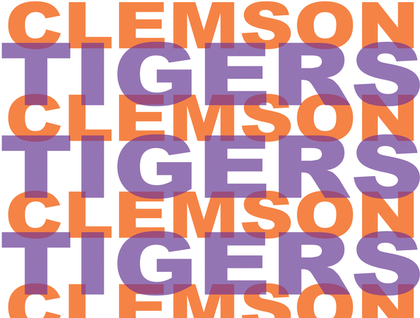 Clemson Tigers Stacked